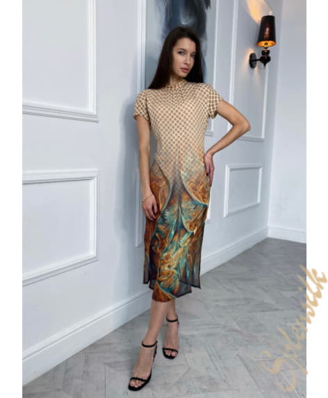 Фотография «Платье из натурального шелка» который можно заказать на сайте Splensilk.ru Платье из натурального шелка