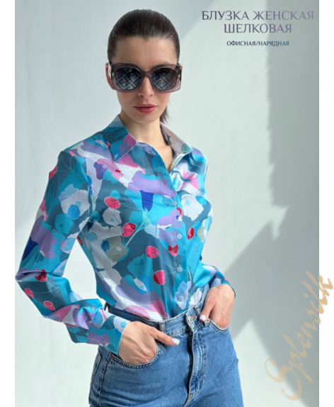 Фотография «Блузка из искусственного шелка» который можно заказать на сайте Splensilk.ru Блузка из искусственного шелка