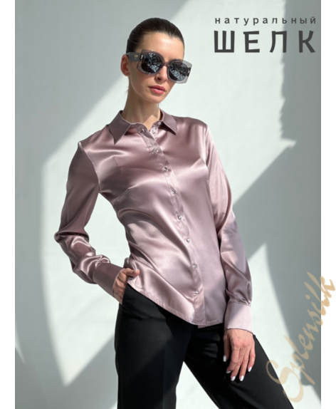 Фотография «Рубашка из натурального шелка» который можно заказать на сайте Splensilk.ru Рубашка из натурального шелка