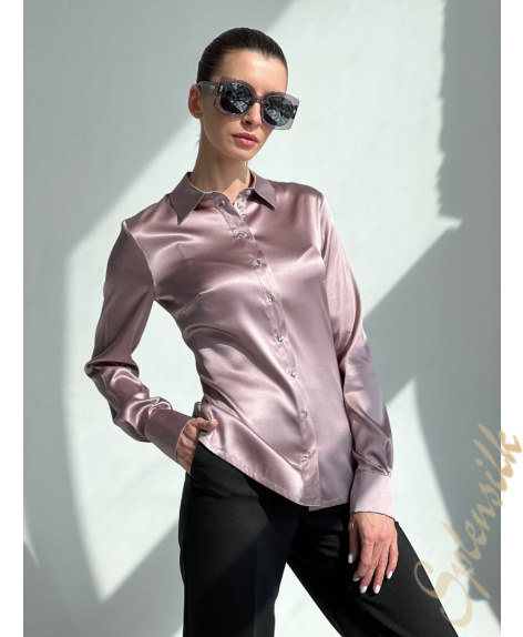 Фотография «Рубашка из натурального шелка» который можно заказать на сайте Splensilk.ru Рубашка из натурального шелка