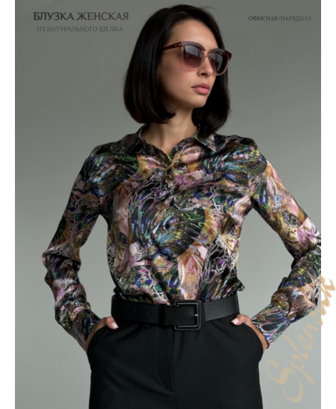 Фотография «Рубашка из натурального шелка» который можно заказать на сайте Splensilk.ru Рубашка из натурального шелка